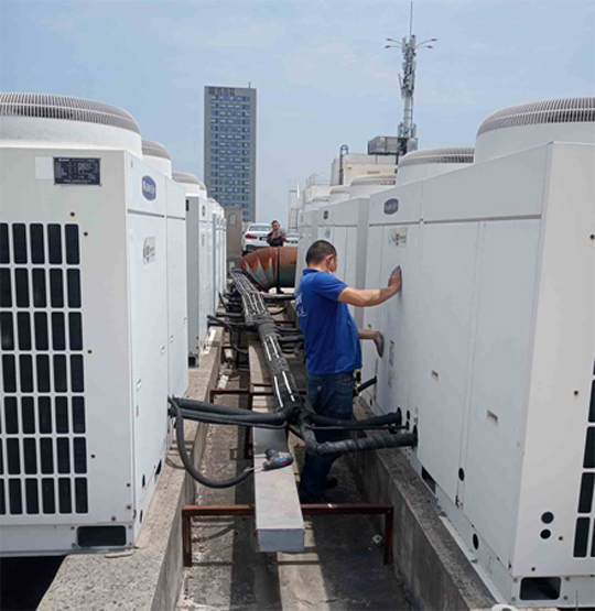 赤城中央空调制热和不制冷系统维修方法